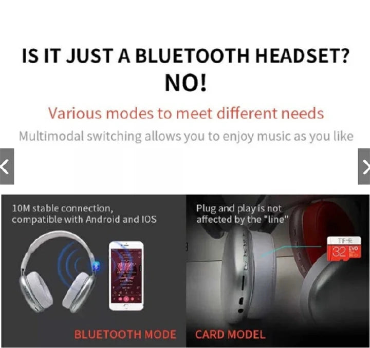 RichRipple P9 Air Max Wireless Bluetooth Headphones Sports Gaming Noise Reduction Earphone