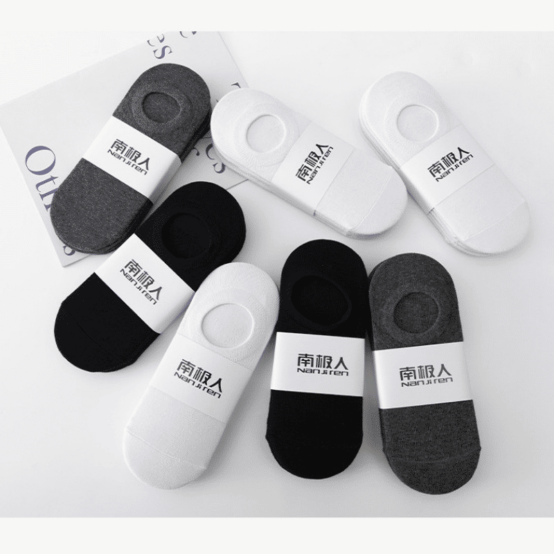 4 Pairs Men's Invisible No Show Liner Socks, Soft Breathable Thin Comfort