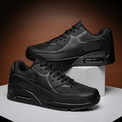 Men's Air Cushion Running Shoes: Breathable Mesh, Casual Lace-up, Sport Trainers