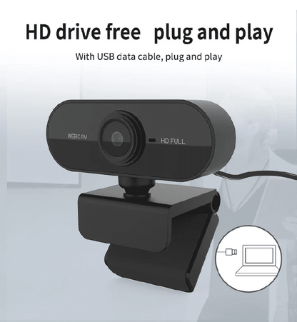 Full HD 1080P/2K USB Webcam with Built-in Microphone for PC Mac Laptop Desktop Streaming