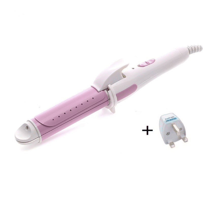 Efficient 2-in-1 Gold Hair Straightener & Curling Iron for Versatile Styling