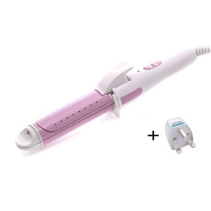 Efficient 2-in-1 Gold Hair Straightener & Curling Iron for Versatile Styling