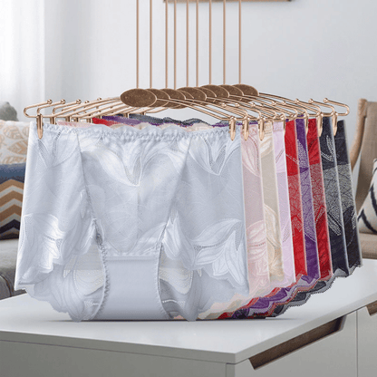 3-Pack High-Waist Lace Tummy Control Panties for Women: Comfort & Style