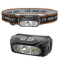 Bright LED Rechargeable Headlamp with Motion Sensor for Outdoor Activities