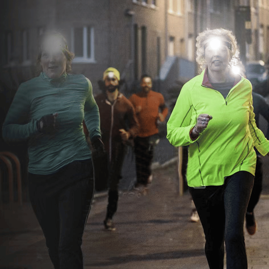 Bright LED Rechargeable Headlamp with Motion Sensor for Outdoor Activities