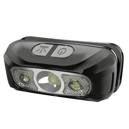 Bright LED Rechargeable Headlamp with Motion Sensor for Outdoor Activities