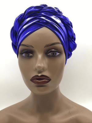 Premium Women's Braided Turban Headwrap - Auto Gele Headtie - Stylish Headscarf Bonnet