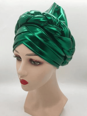 Premium Women's Braided Turban Headwrap - Auto Gele Headtie - Stylish Headscarf Bonnet