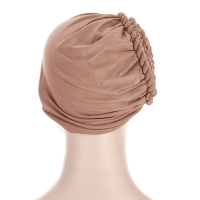 Elegant Braided Turban Head Wrap for Women - Soft, Stylish, Versatile Headwear