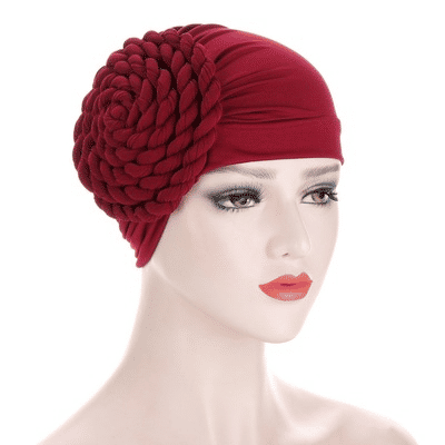 Elegant Braided Turban Head Wrap for Women - Soft, Stylish, Versatile Headwear