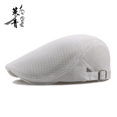 Unisex Mesh Flat Beret Cap - Summer Golf Driving Sun Protection