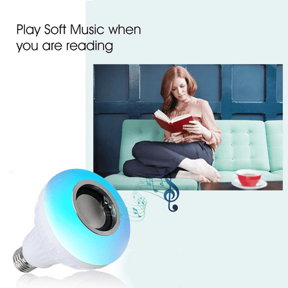 Smart LED Bluetooth Speaker Bulb - APP Control, RGB Light, Music Player