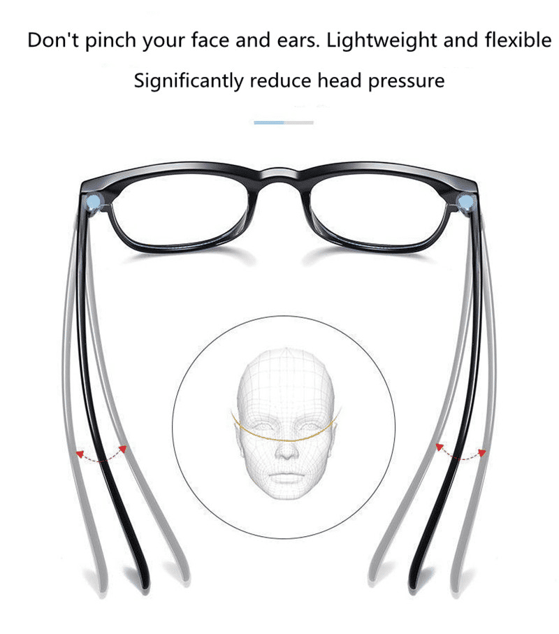 Vintage Anti-Blue Light Computer Glasses: Stylish Plain Frame for Digital Eye Strain