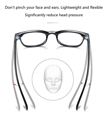 Vintage Anti-Blue Light Computer Glasses: Stylish Plain Frame for Digital Eye Strain