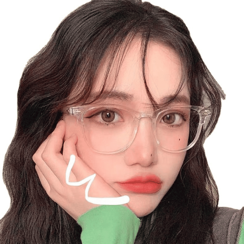 Vintage Anti-Blue Light Computer Glasses: Stylish Plain Frame for Digital Eye Strain