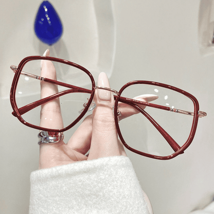 Ultralight Anti-Blue Light Retro Green Frame Reading Glasses, Screen Eye Strain Relief