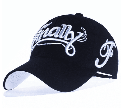 100% Cotton Snapback Baseball Cap Adjustable Embroidered Letter Design