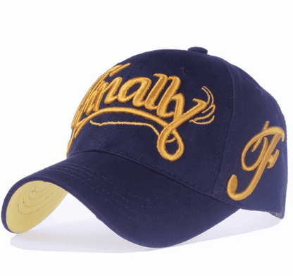 100% Cotton Snapback Baseball Cap Adjustable Embroidered Letter Design