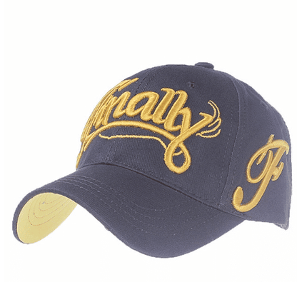 100% Cotton Snapback Baseball Cap Adjustable Embroidered Letter Design