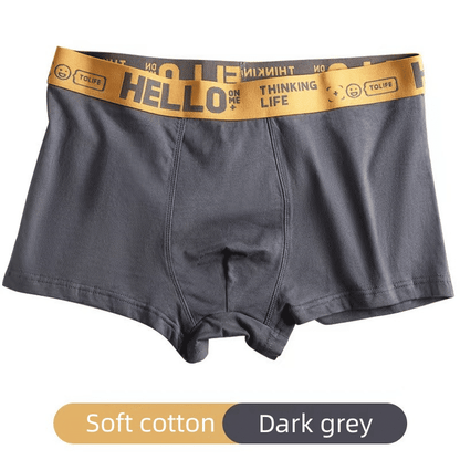 4-Pack Men's Cotton Graphene Boxer Briefs - Bacteriostat Youth Performance Underwear