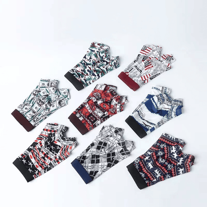 4-Pack Men's Ice Silk Boxer Briefs: Breathable, Comfortable, Fashion Print Underwear