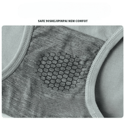 4-Pack Pure Cotton Graphene Antibacterial High-Waist Seamless Breathable Womens Panties