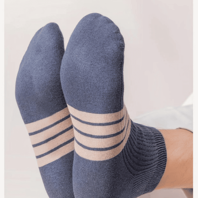 5 Pairs Men's Cotton Short Sports Sweat-Absorbing Odor-Proof Boat Socks Casual