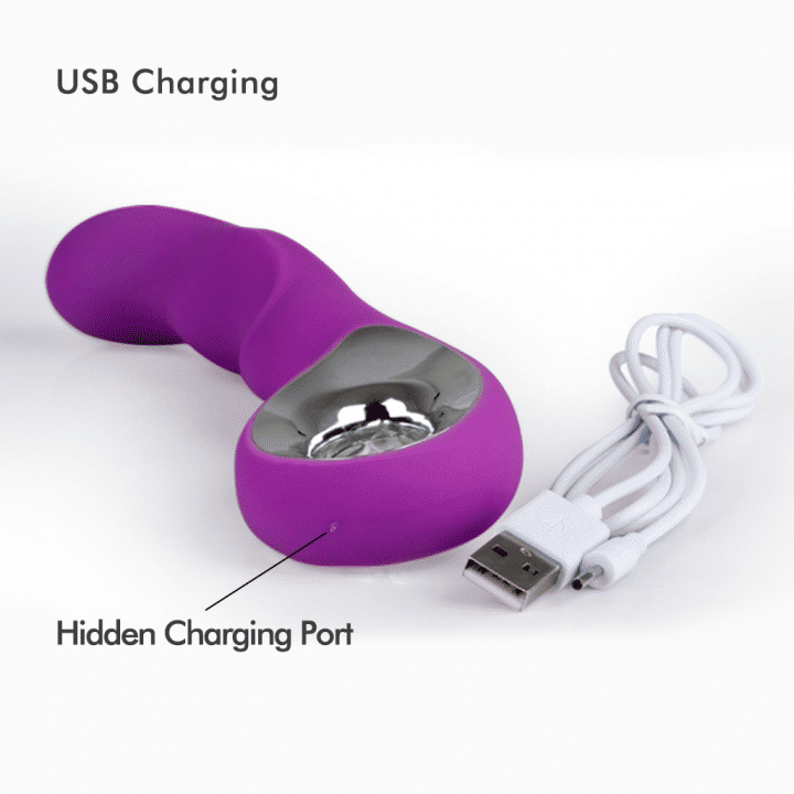 RUNSONE USB Rechargeable G-Spot Vibrator Wand - 10 Frequencies for Women