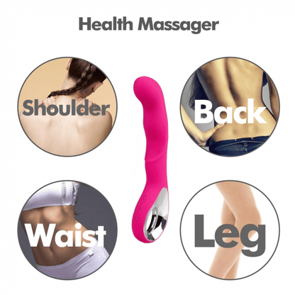 RUNSONE USB Rechargeable G-Spot Vibrator Wand - 10 Frequencies for Women