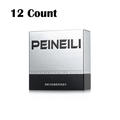 Peineili Male Delay Wipes: Enhanced Performance, Natural, Discreet 12/24 Count