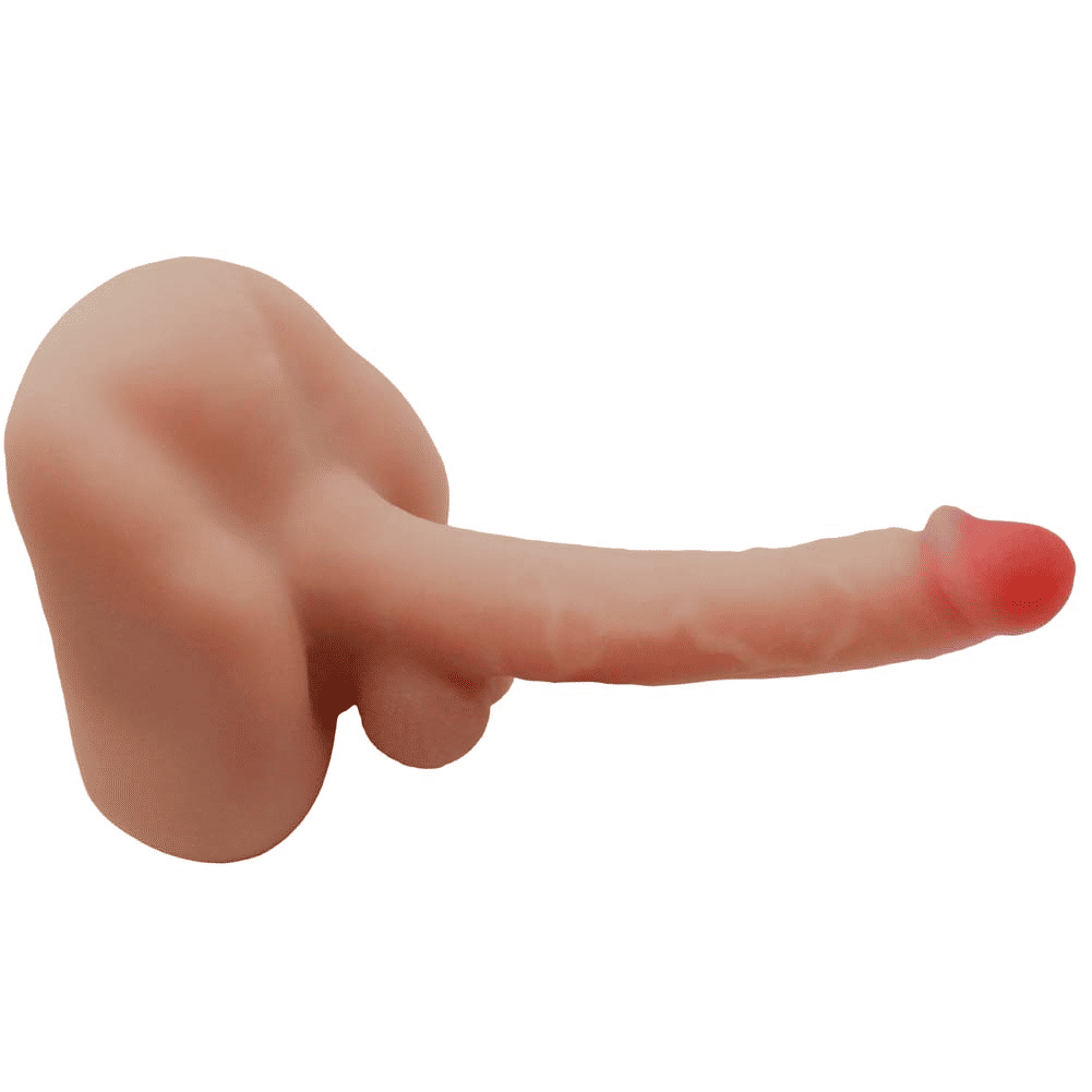 Realistic Liquid Dildo with Base, Large Anal Tunnel Masturbator, Adult Sex Toy