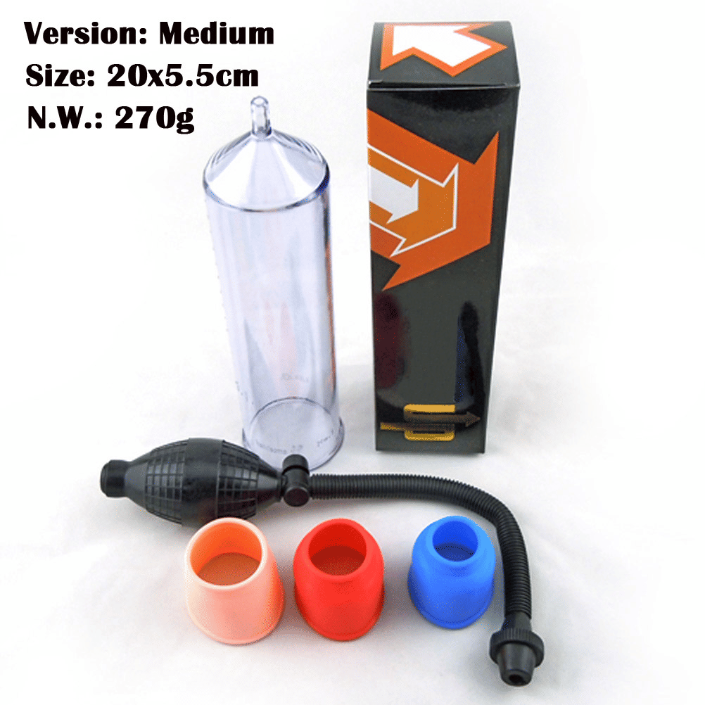 Premium Manual Penis Vacuum Pump: Air Pressure Device for Male Erection Enhancement