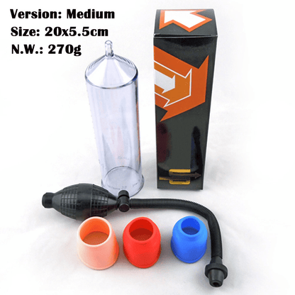 Premium Manual Penis Vacuum Pump: Air Pressure Device for Male Erection Enhancement