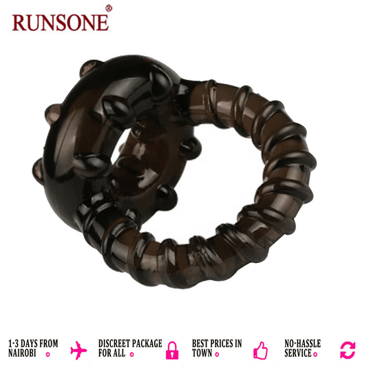 RUNSONE Elastic Silicone Cock Ring for Men - Enhance Performance & Pleasure