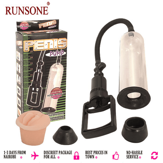 Premium Manual Penis Vacuum Pump: Air Pressure Device for Male Erection Enhancement