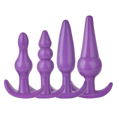 Premium 4-Piece Silicone Anal Plug Trainer Kit for Enhanced Sensuality