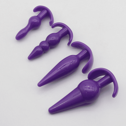 Premium 4-Piece Silicone Anal Plug Trainer Kit for Enhanced Sensuality