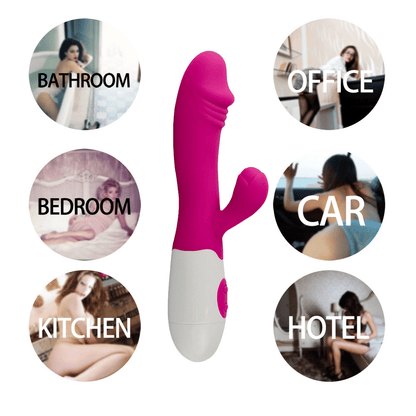 Womens Upgraded Dual Motor G-Spot Silicone Vibrator – Powerful Quiet Clit Stimulator