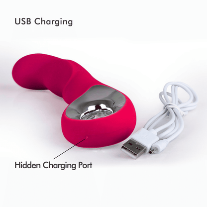 RUNSONE USB Rechargeable G-Spot Vibrator Wand - 10 Frequencies for Women