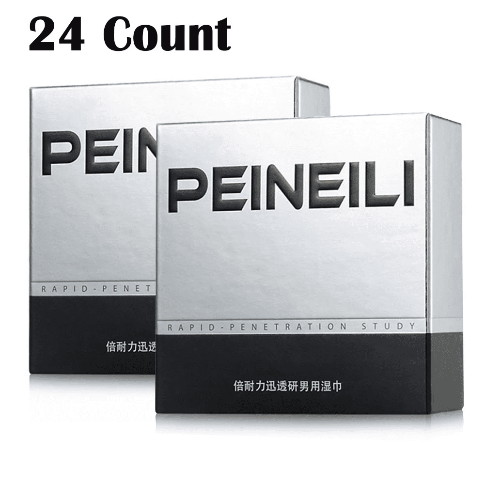 Peineili Male Delay Wipes: Enhanced Performance, Natural, Discreet 12/24 Count