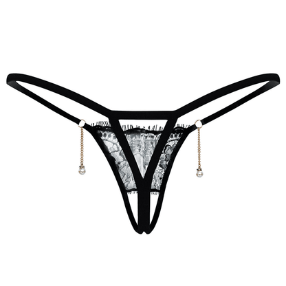 Women's 4-in-1 Pack Sexy Lace Crotchless G-String Thong Lingerie Set