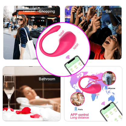 Smart Wearable Wireless Vibrator for Women: APP Control, Ultimate Long Distance Pleasure