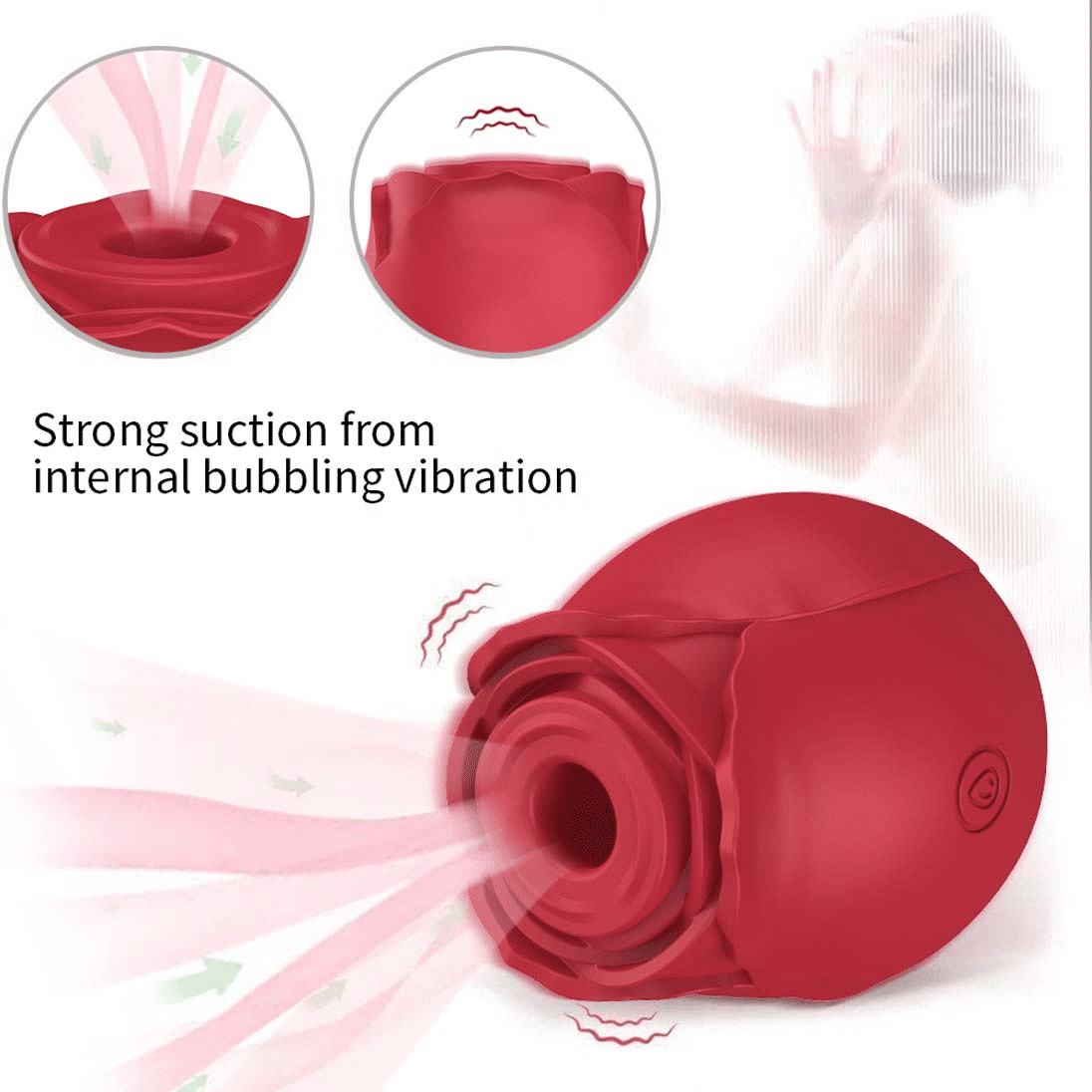 Powerful Rose Clitoris Sucking Vibrator - Rechargeable Oral Stimulator for Women