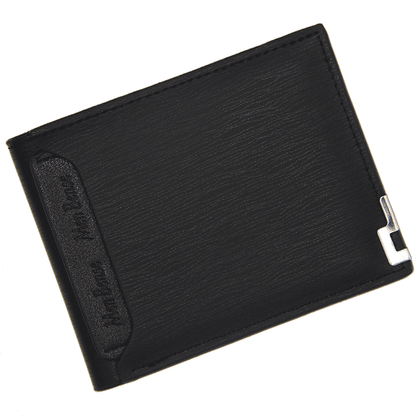 Men's Genuine Leather Slim Bifold Wallet with Money Clip and Card Holder