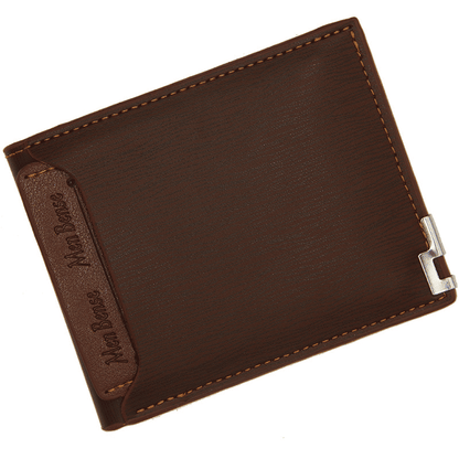 Men's Genuine Leather Slim Bifold Wallet with Money Clip and Card Holder