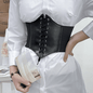 Women's Elastic PU Leather Waist Belt Trainer Slimming Shapewear Corset Strap