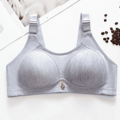 Plus-Size Wireless Push-Up Anti-Sagging Bra with Ultimate Comfort & Support
