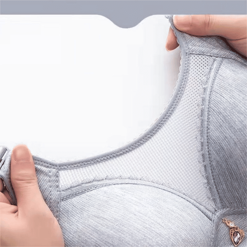 Plus-Size Wireless Push-Up Anti-Sagging Bra with Ultimate Comfort & Support