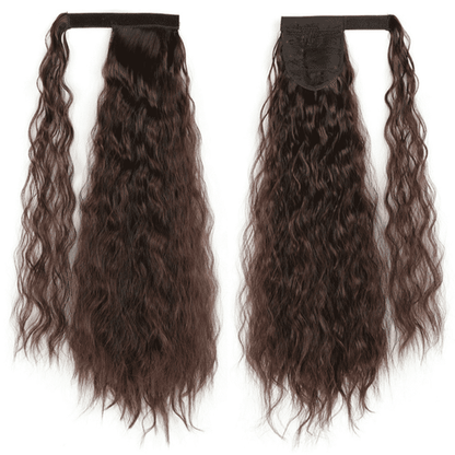 Premium 24-inch Corn Curly Wave Ponytail Hair Extension for Black Women