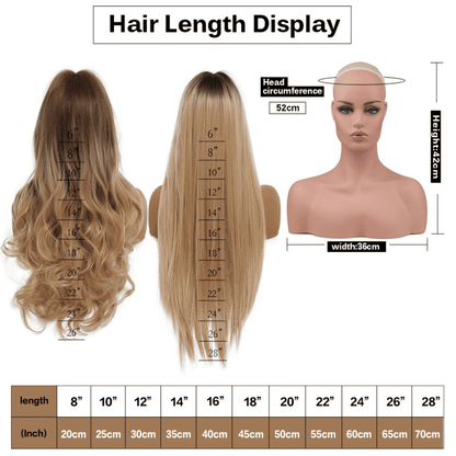 Premium 24-inch Corn Curly Wave Ponytail Hair Extension for Black Women